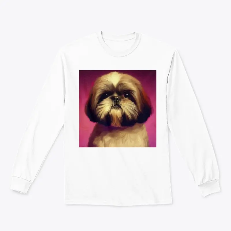 Magenta Renaissance: The Serene Shih Tzu