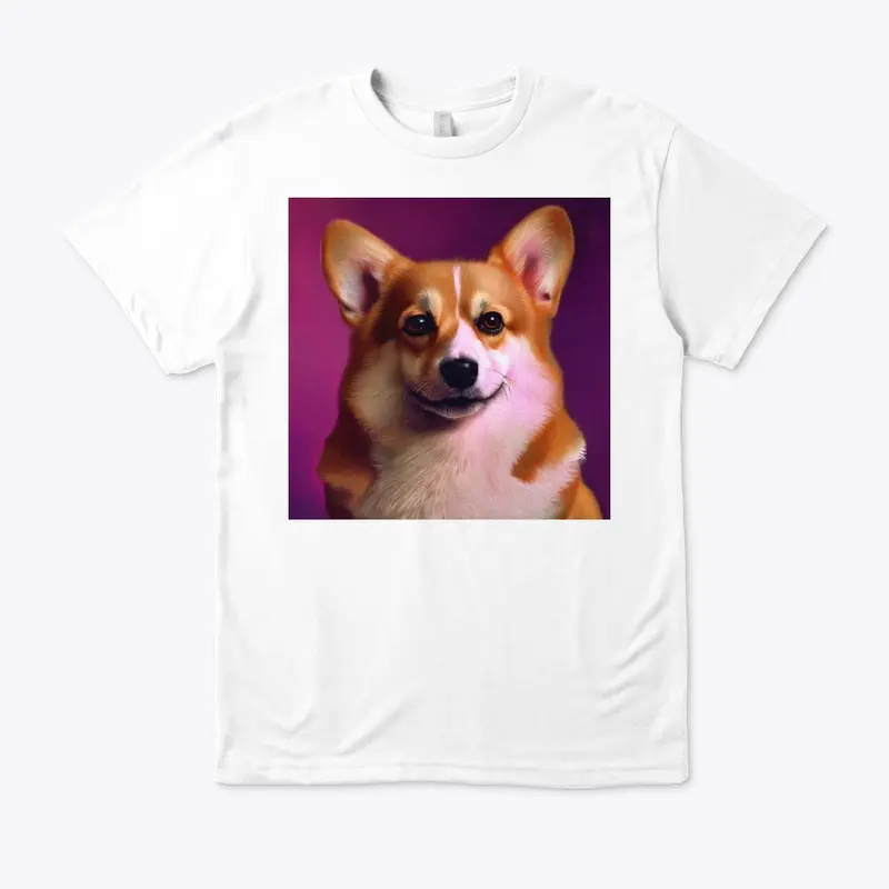 Magenta Renaissance: Enchanting Corgi