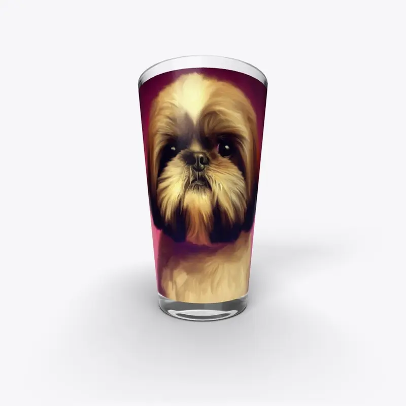 Magenta Renaissance: The Serene Shih Tzu