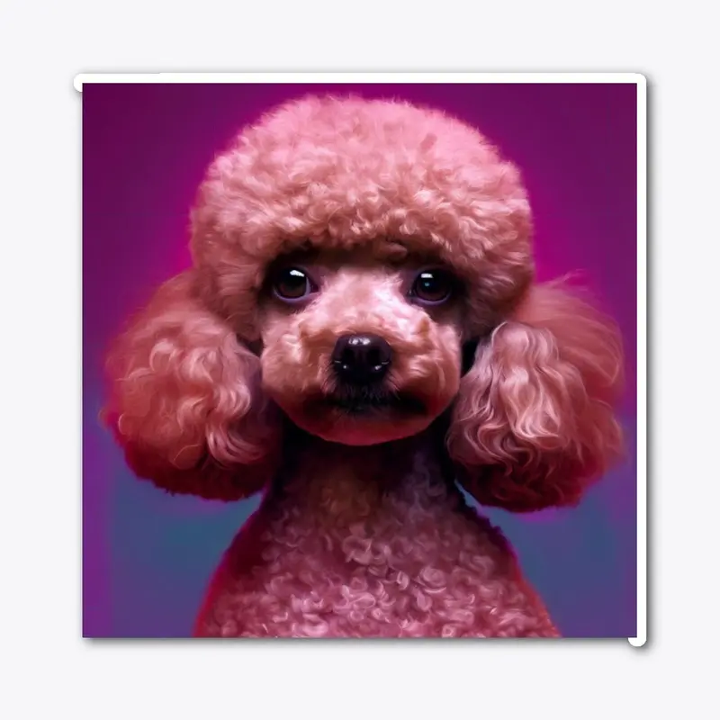 Magenta Renaissance: The Graceful Poodle