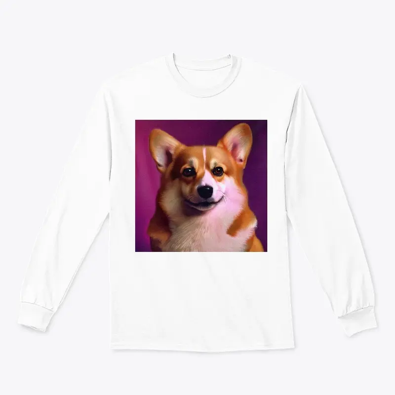 Magenta Renaissance: Enchanting Corgi